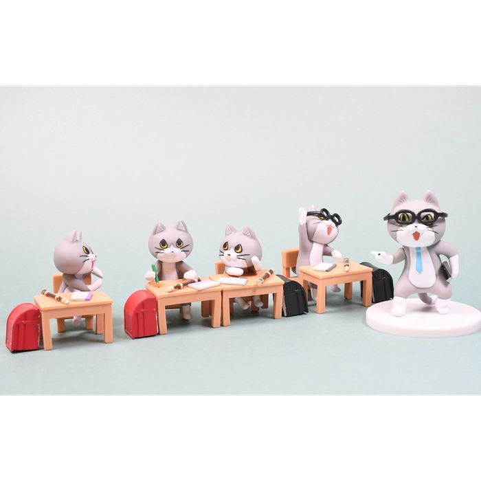 Shigoto Neko shogakko (elementary school kittens) Gacha-Gacha Capsule Toy - Random capsule toy