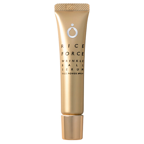 Wrinkle Ball Serum by RICE FORCE – Advanced Anti-Wrinkle Beauty Serum with Rice Power No. 11 and Glycyrrhizic Acid 17g [Alcohol-free]