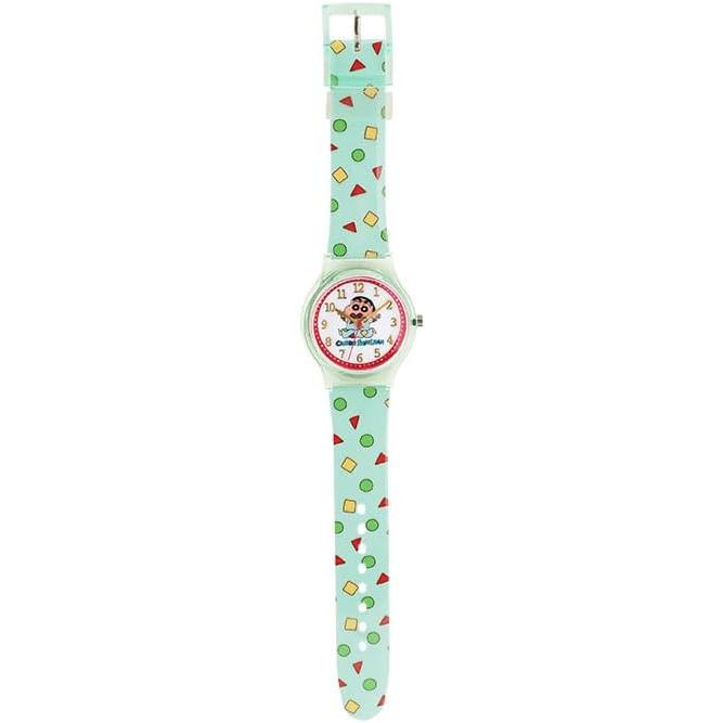 J-AXIS Crayon Shin-chan Schlafanzug Klar Gehäuse Analog Uhr – Grün CH2D0002-GR