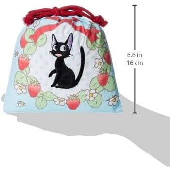 Marushin Kiki’s Delivery Service Drawstring Bag S – Jiji Ghibli Pouch Antibacterial