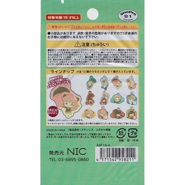 SPY×FAMILY Trading Metal Chain Keychain – Random Anime Character Ball Chain Charm (1 of 12 Types)