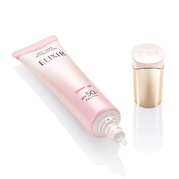 @cosme 2024 nr #1! ELIXIR Daycare Revolution Tone Up SPF50+ PA++++ Toning & Firming UV Emulsion 35g [With alcohol]