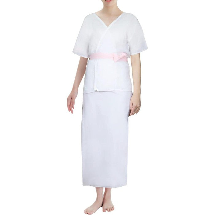 Hadajuban Washable Kimono & Yukata Underwear Set – White