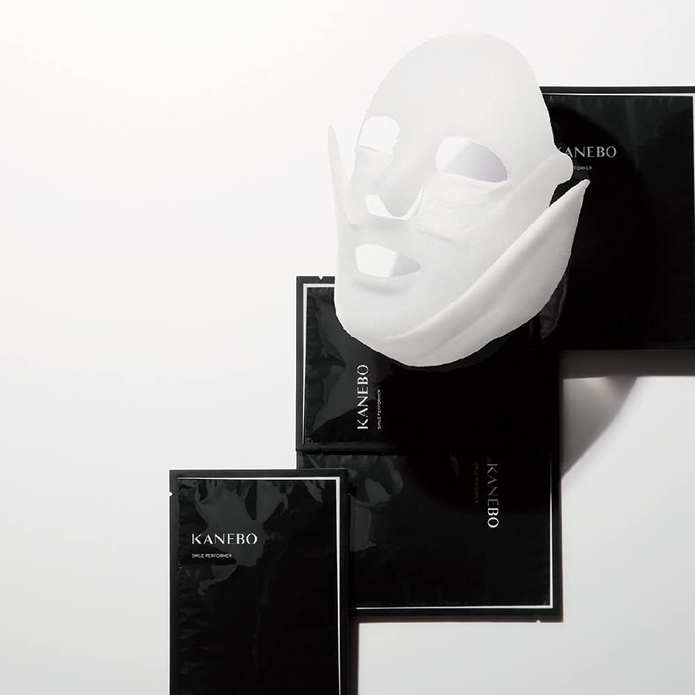 KANEBO Smile Performer Firming Sheet Mask – Lifting Fit Mask for Hydration, Firmness & Glow 4 Sheets [Alcohol-free]