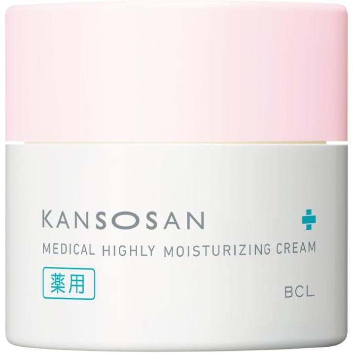KANSOSAN Medicated High Moisture Face Cream 50g – Heparinoid, CICA & Ceramide [Alcohol-free]