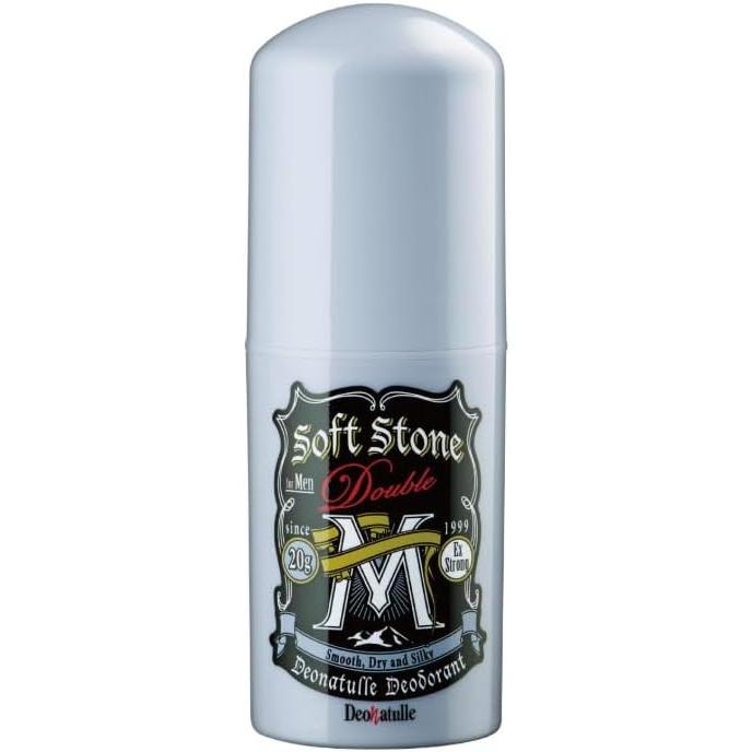 Deonatulle Men’s Soft Stone W Antiperspirant Stick – Fragrance-Free, (For Armpits, Ears & Neck) [Alcohol-Free]