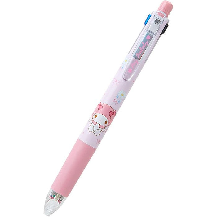 Sanrio 4 Color Ballpoint Pen & Mechanical Pencil Sarasa Multi Ink Color: Black, Blue, Red, Green 0.5mm -Multiple Characters Available!