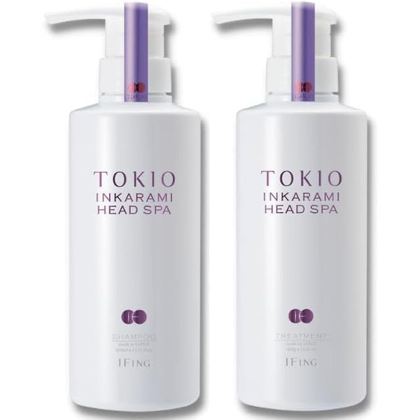 TOKIO Head Spa Shampoo & Treatment Set with keraitn and ceramides (400ml Shampoo + 400g Treatment) [Alcohol Free]