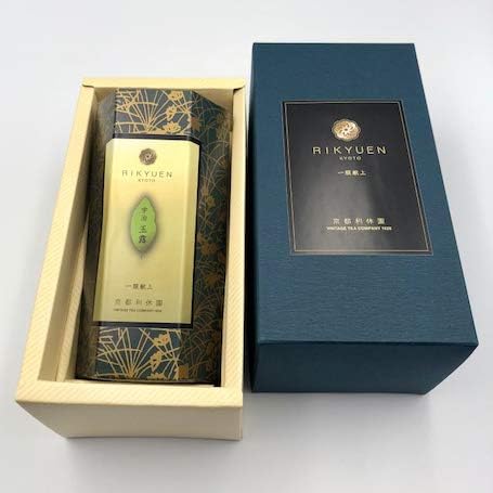 High-class luxury Gyokuro tea from the 400-year-old Rikyuen company (Kyoto Rikyuen Uji Gyokuro 100g)