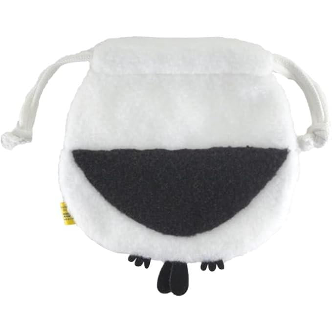 Shimaenaga Drawstring Bag – Soft Plush Fabric