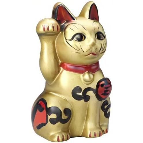 Antique-Style Kichijou Ishin Cat – Gold [15cm] Maneki Neko