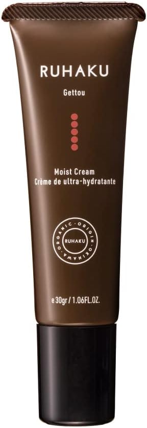 RUHAKU Gettou Moist Cream S – Lightweight Organic Face Cream, 30g