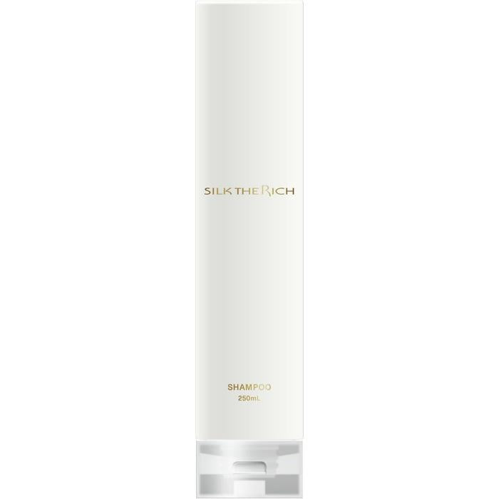 SILK THE RICH Moist & Repair Shampoo – 3 Silk Ingredients, Golden Pear & Freesia Scent 250ml [With alcohol]