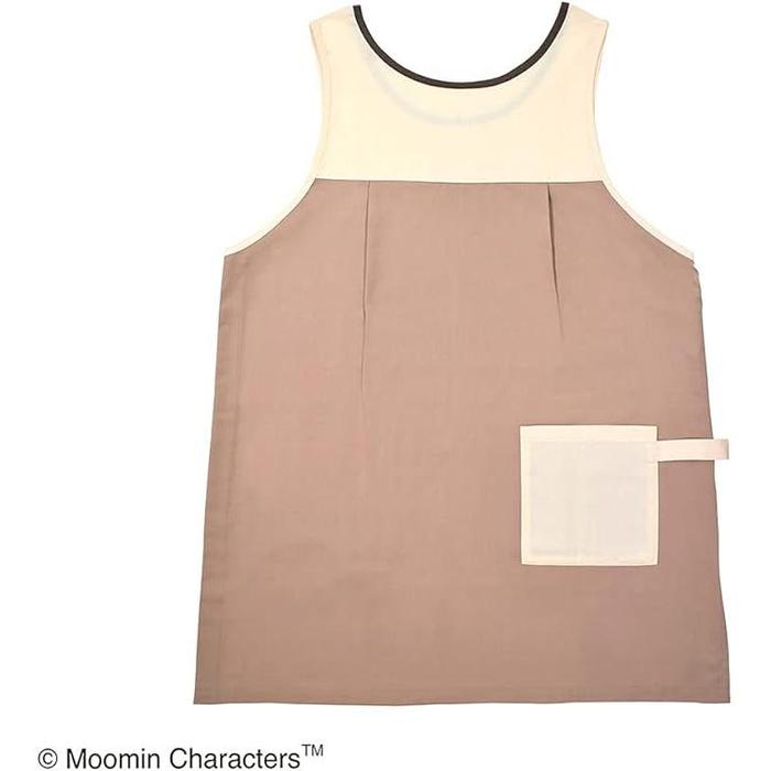 St.Lady’s Moomin Apron (Unisex) Moomin & Snufkin Brown/Beige