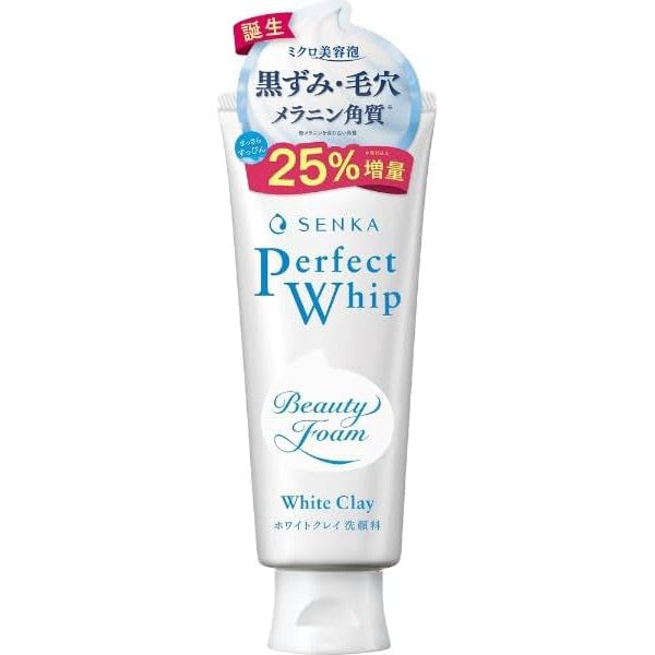 SENKA Perfect Whip White Clay - Krem do mycia twarzy z białą glinką 120g [Z alkoholem]