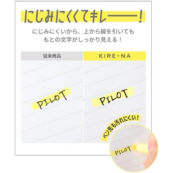 PILOT KIRE-NA Highlighter Marker – Pale Color Set (5 Colors, SKIW-15C2)