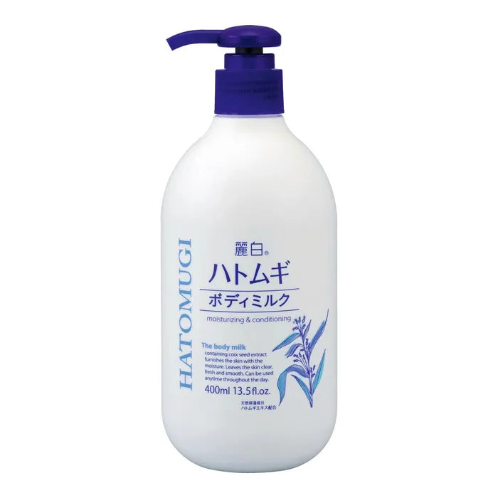Reihaku HATOMUGI - Body milk with Hatomugi extract 400ml [Alcohol-free]