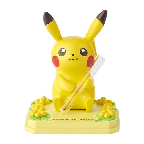 Single flower vase figure MIMOSA e POKÉMON Pikachu