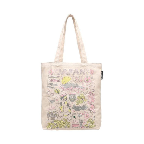 Been There Series Tote Bag JAPAN Spring – Cherry Blossom Design Inspired by Spring in Japan