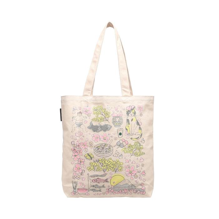 Been There Series Tote Bag JAPAN Spring – Cherry Blossom Design Inspired by Spring in Japan