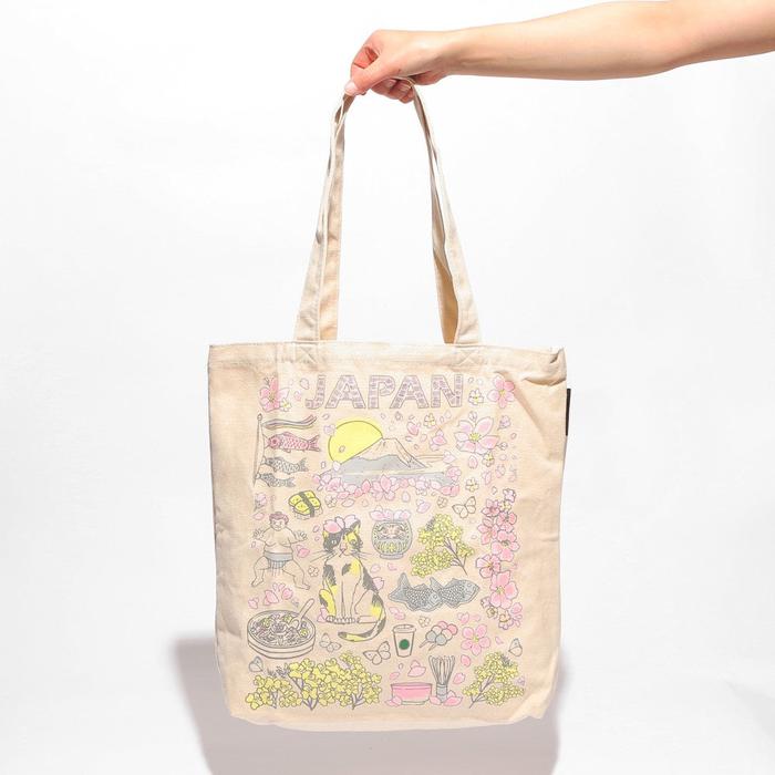 Been There Series Tote Bag JAPAN Spring – Cherry Blossom Design Inspired by Spring in Japan