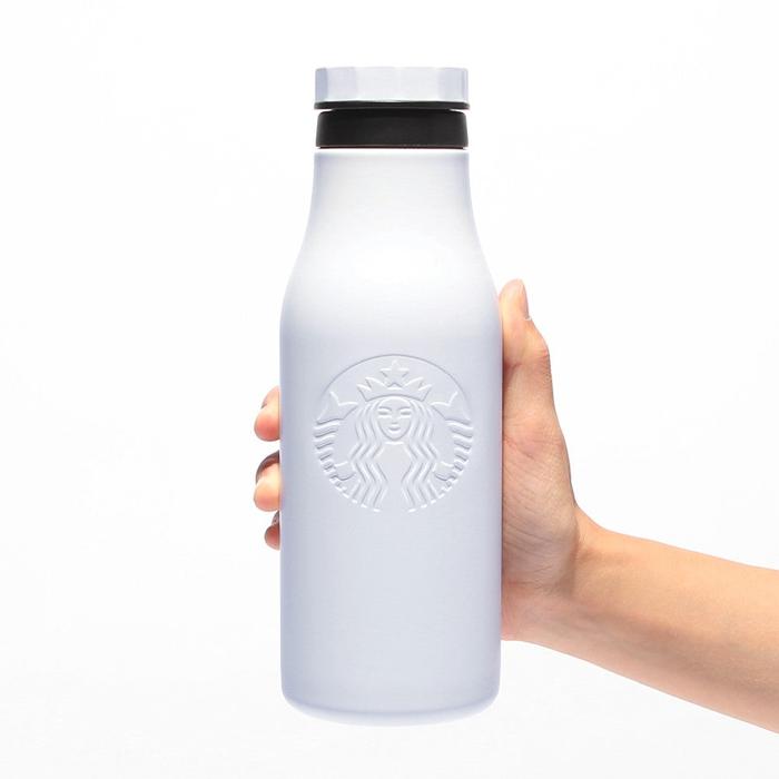 Starbucks Stainless Steel Siren Logo Bottle Matte White 473ml