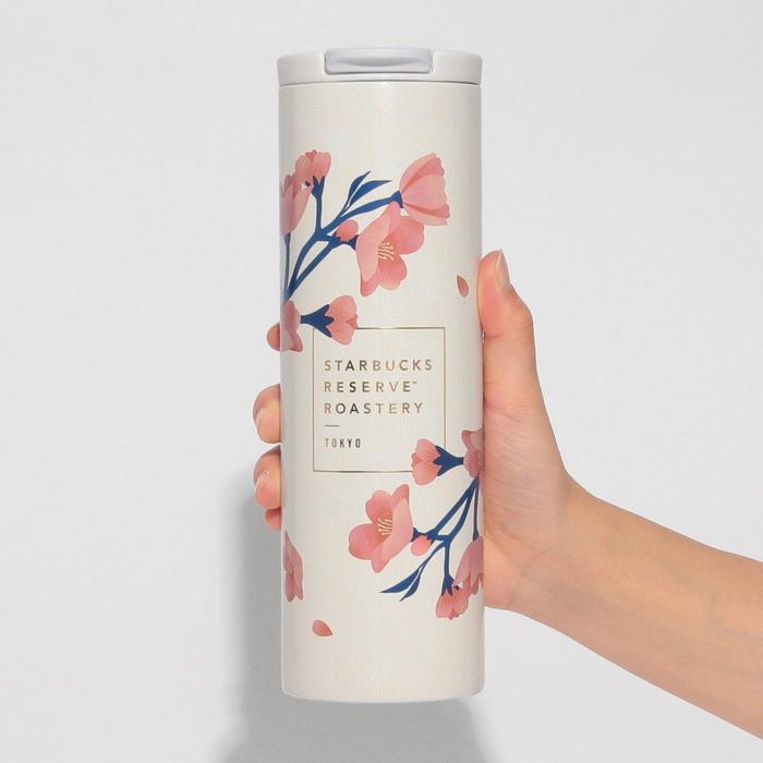 Starbucks Reserve® Roastery Stainless Steel Tumbler White Sakura 2025 473ml