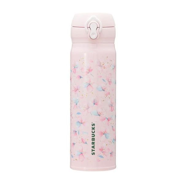 STARBUCKS JAPAN SAKURA 2025 Handy Stainless Steel Bottle Pale Pink 500ml