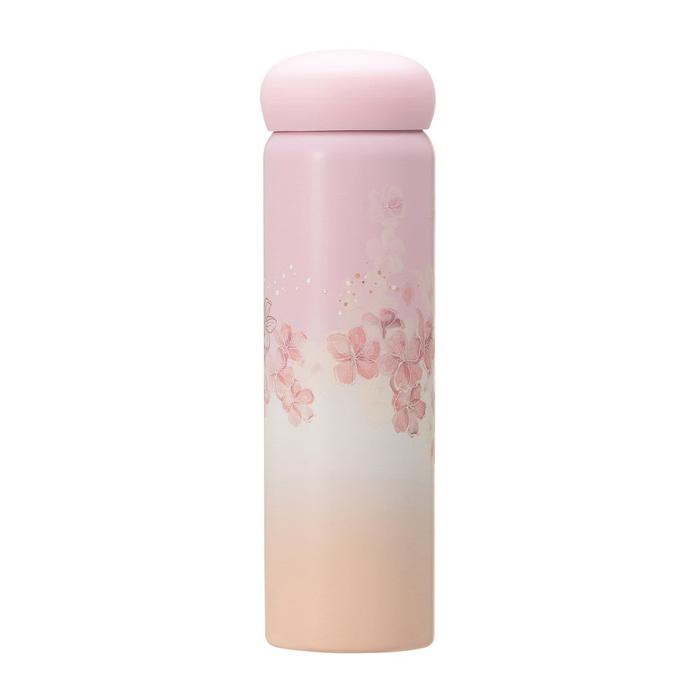 STARBUCKS JAPAN SAKURA2025 Stainless Steel Bottle Pale Pink Gradient 355ml – Elegant Cherry Blossom Design with Superior Heat and Cold Retention