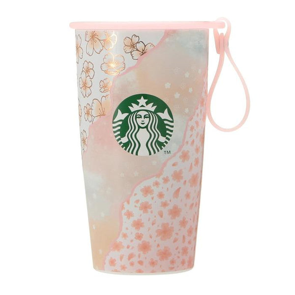 STARBUCKS JAPAN SAKURA2025 Strap Cup Stainless Steel Bottle Layered 355ml – Elegant Cherry Blossom Design with Superior Insulation