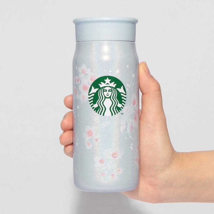 STARBUCKS JAPAN SAKURA 2025 Stainless Steel Bottle Pale Blue 355ml – Elegant Spring Sky Design with Superior Heat and Cold Retention