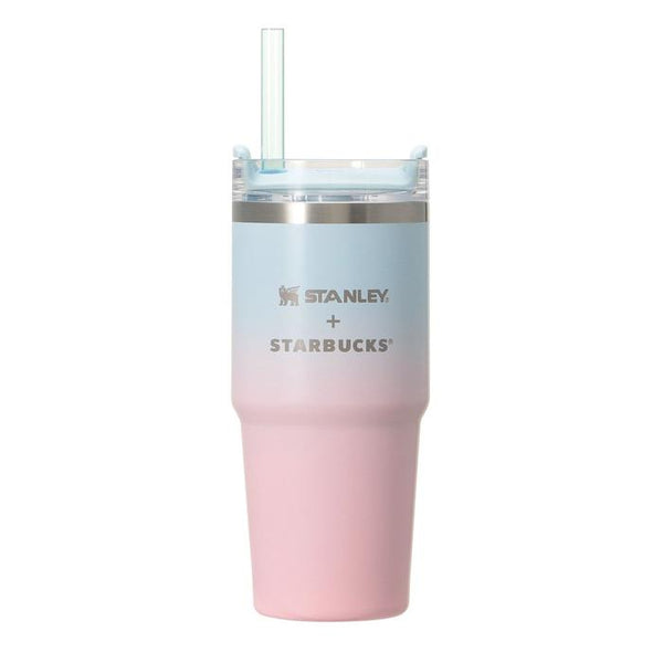 STARBUCKS JAPAN SAKURA 2025 3WAY Stainless Steel Tumbler STANLEY Pale Pink Gradient 414ml – Versatile Tumbler with Spring Sky Design