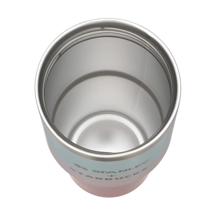 STARBUCKS JAPAN SAKURA 2025 3WAY Stainless Steel Tumbler STANLEY Pale Pink Gradient 414ml – Versatile Tumbler with Spring Sky Design