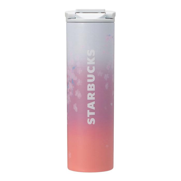 STARBUCKS Sakura 2025 Stainless Steel Bottle – Orange Gradient 473ml