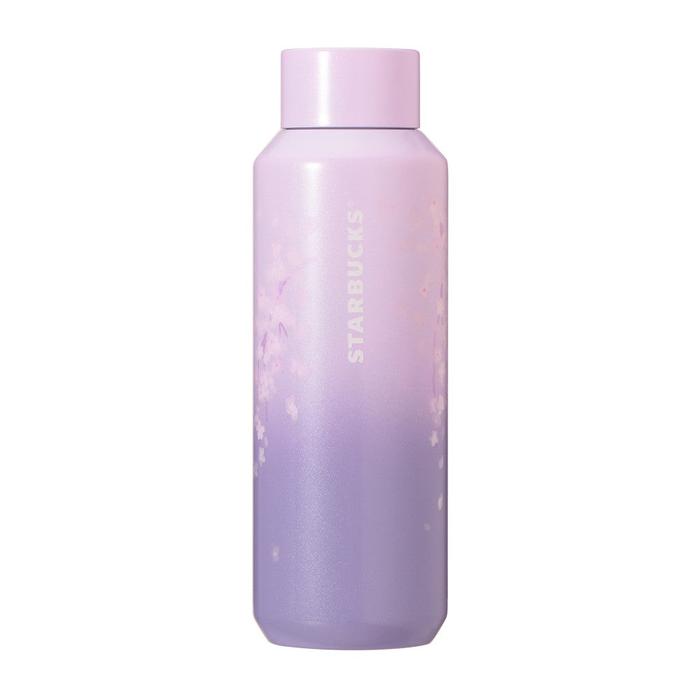 STARBUCKS Sakura Japan 2025 Stainless Steel Bottle – Purple Gradient 