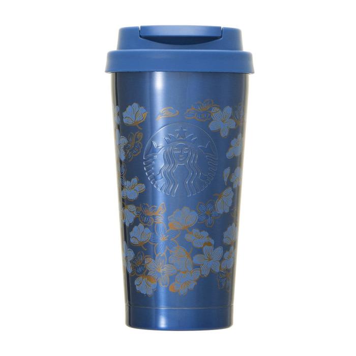 STARBUCKS Japan Sakura 2025 Stainless Steel Tumbler – Night Blue