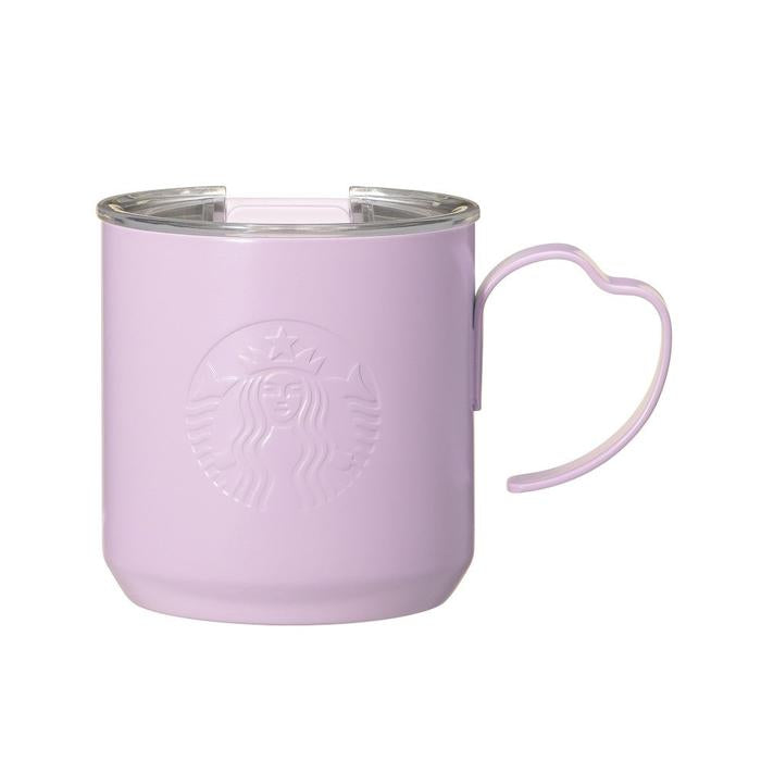 STARBUCKS Sakura Japan 2025 Stainless Steel Mug – Petal Handle Purple