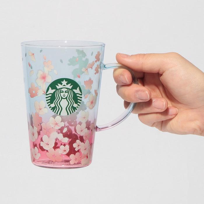 STARBUCKS JAPAN SAKURA2025 Heat-resistant Glass Mug Spring Season Blend 414ml