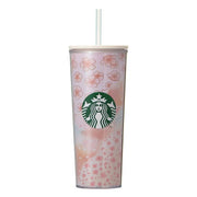 STARBUCKS JAPAN SAKURA2025 Cold Cup Tumbler Layered 414ml – Elegant Cherry Blossom Design for Cold Drinks