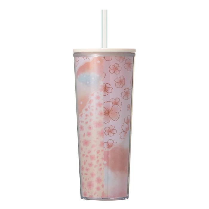 STARBUCKS JAPAN SAKURA2025 Cold Cup Tumbler Layered 414ml – Elegant Cherry Blossom Design for Cold Drinks