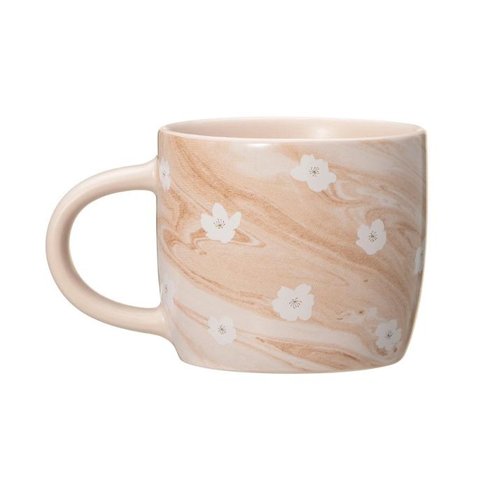 SAKURA2025 Mug Medal Marble 355ml – Sophisticated Pink Marble Design with Gold Siren Logo