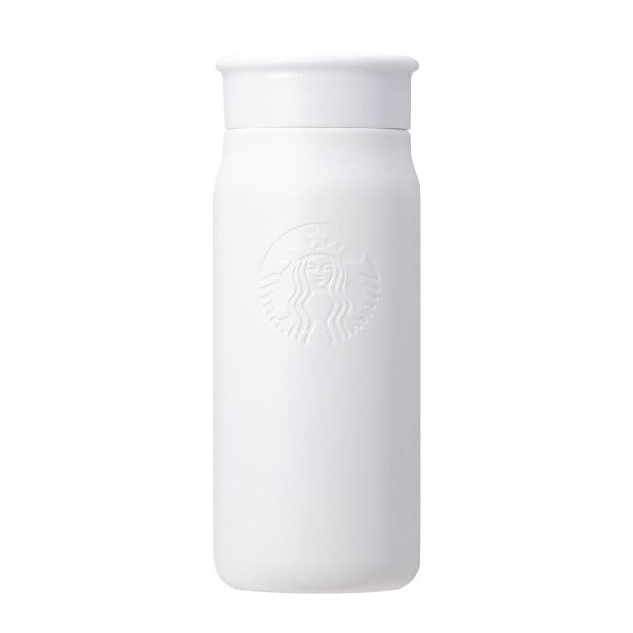 Starbucks Recycled Stainless Steel Mini Bottle Matte White 355ml