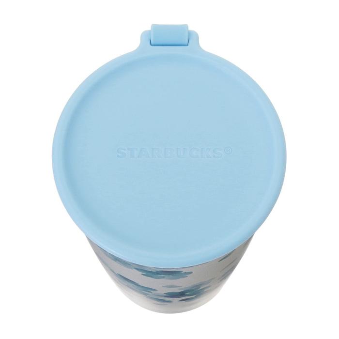 Starbucks Japan Sakura 2026 Strap Cup Shape Stainless Steel Bottle Airy Blue 355ml – Limited Edition