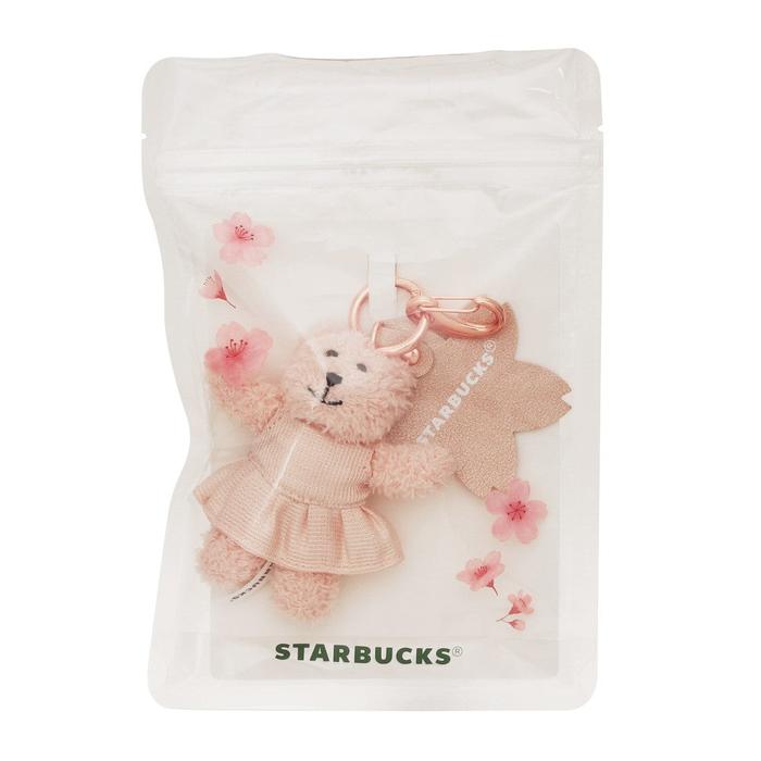 Starbucks Japan Sakura 2026 Bearista Keychain – Pink Cherry Blossom Bear Plush Limited Edition