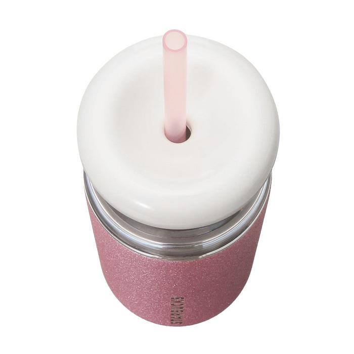 Starbucks Stainless Steel Cold Cup Tumbler Glitter Ice Pink 503ml