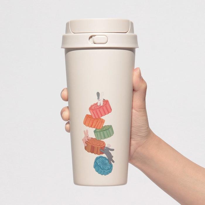 Starbucks Japan Autumn Festival 2026 Stainless Steel TOGO Bottle Rabbit Ivory 473 mL