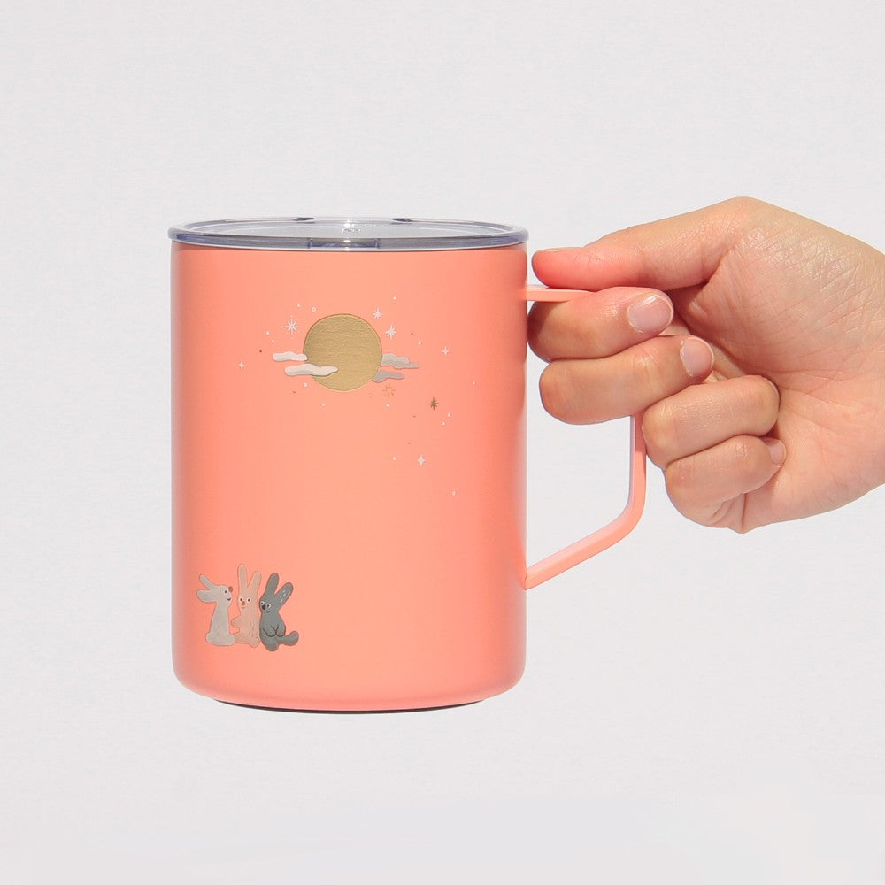 Starbucks Japan Herfstfestival 2026 RVS Mok Konijn Koraalroze 473 mL