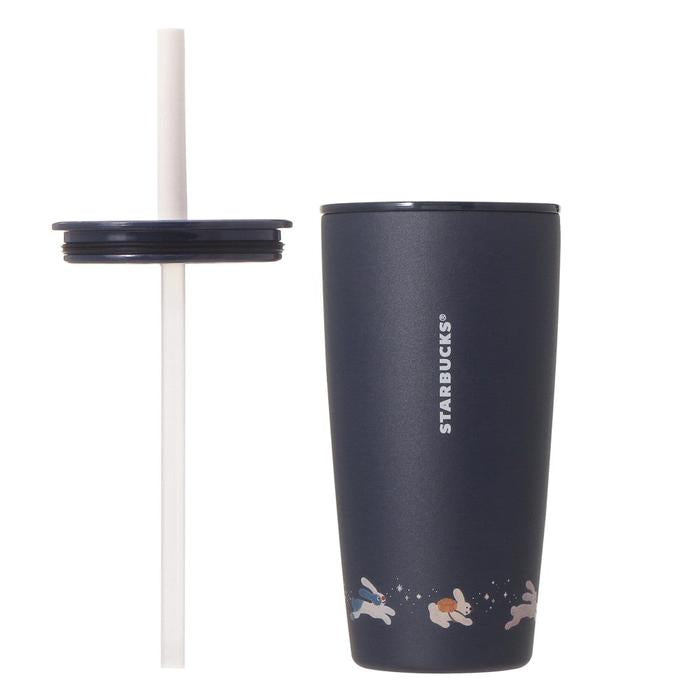 Starbucks Japan Autumn Festival 2026 MiiR Rabbit Navy Stainless Steel Tumbler with Replacement Lid 473 mL