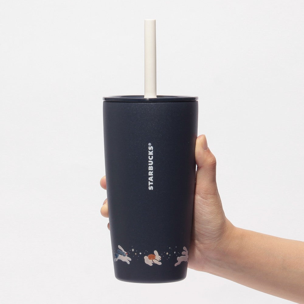 Starbucks Japan Høstfestival 2026 MiiR Kanin Marineblå Rustfritt Stål Beholder med Erstatningslokk 473 mL