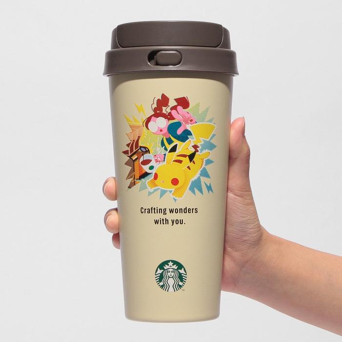 Bouteille TOGO en acier inoxydable Pokémon + Starbucks Japon 473ml – 6 designs